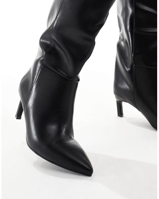 SEQWL Wide Fit Black – benz – kniehohe stiefel