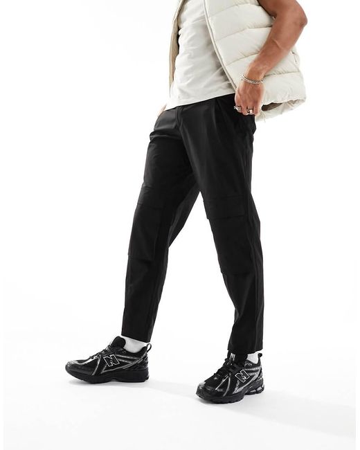 Pantalones Cargo Negros De Corte Slim De ADPT de hombre de color Black