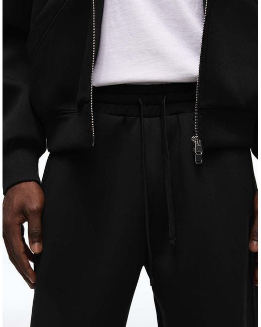 Bershka Black Technical Balloon joggers for men