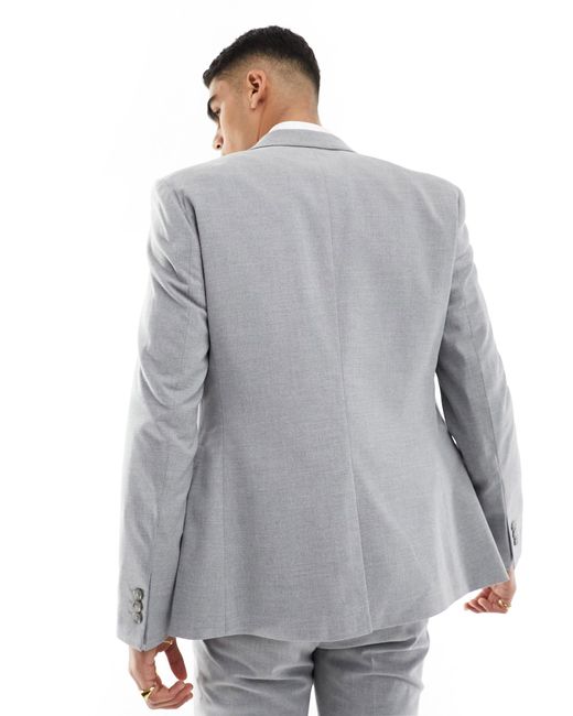 ASOS Gray Skinny Suit Jacket for men