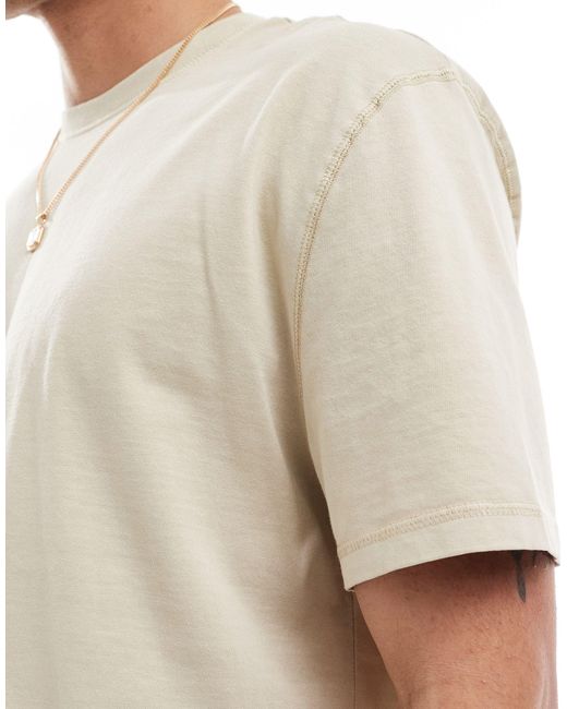 ASOS White Heavyweight Relaxed Fit T-shirt for men