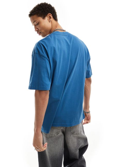 AllSaints Blue Subverse Oversized T-shirt for men