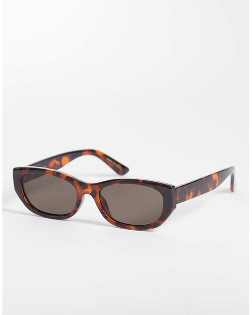 Mango Brown Angular Sunglasses