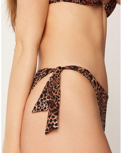 Tezenis Black Savage Sun Bikini Bottoms With Ties