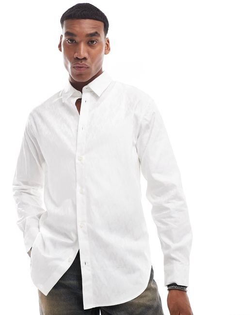 ARMANI EXCHANGE – langärmliges hemd in White für Herren