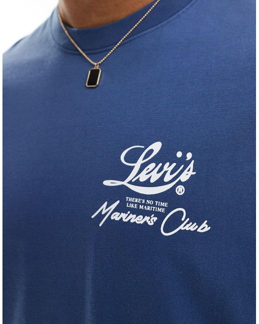 T-shirt con stampa sul retro di Levi's in Blue da Uomo