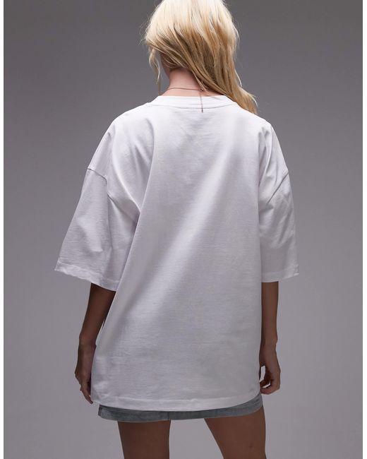 TOPSHOP Gray – oversize-t-shirt