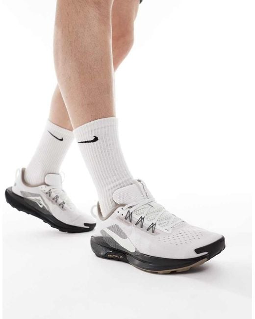 Nike White Reactx Pegasus Trail 5 Trainers for men