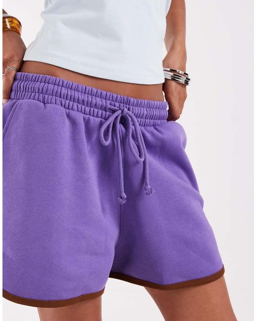 ASOS Purple Runner Shorts