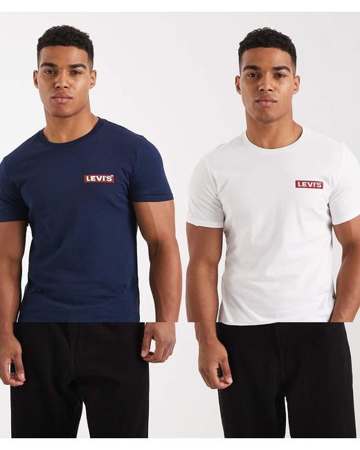 Levi's Set Van 2 T-Shirts Met Logolabel in het Multicolor voor heren