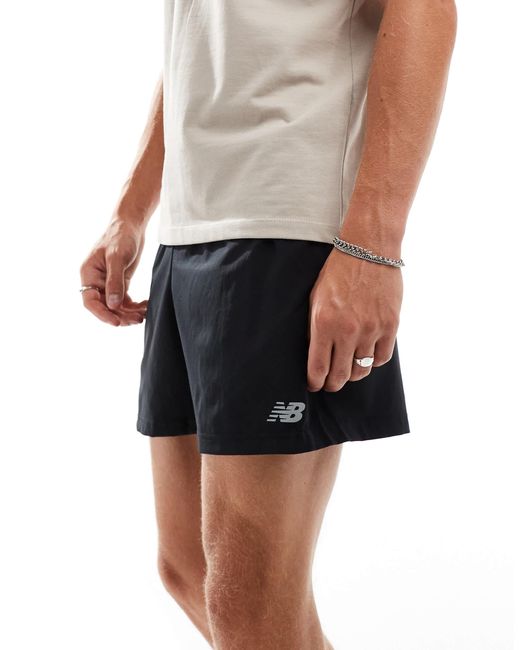 New Balance Black Sport Essentials Lined Short 5" for men