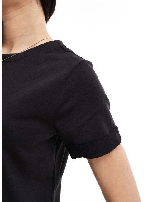 Vero Moda Black Short Sleeved Jersey Mini Dress