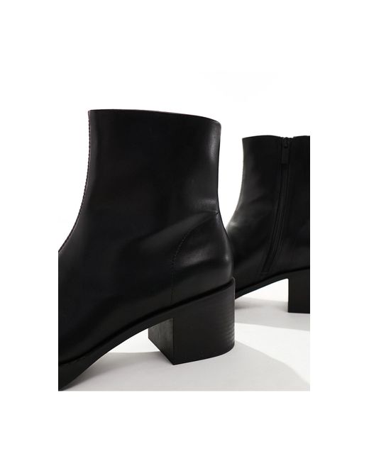 Stivali con tacco basso neri di Pull&Bear in Black da Uomo
