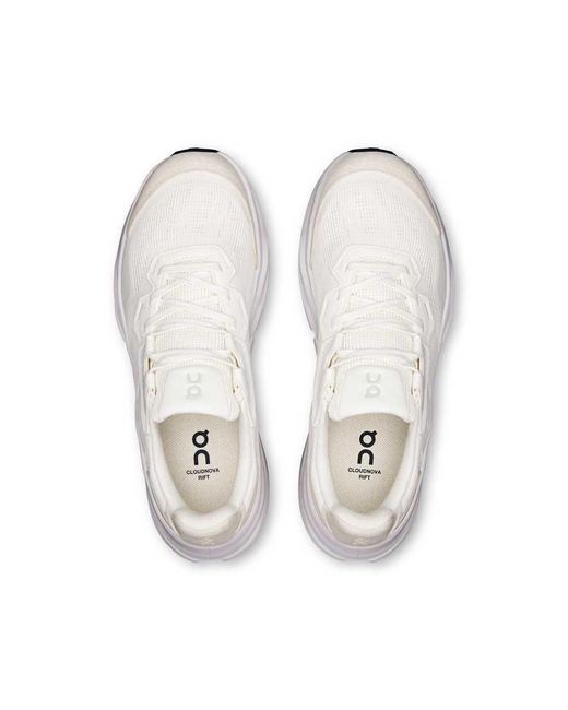 On Shoes White Cloudnova Rift Lifestyle Trainer