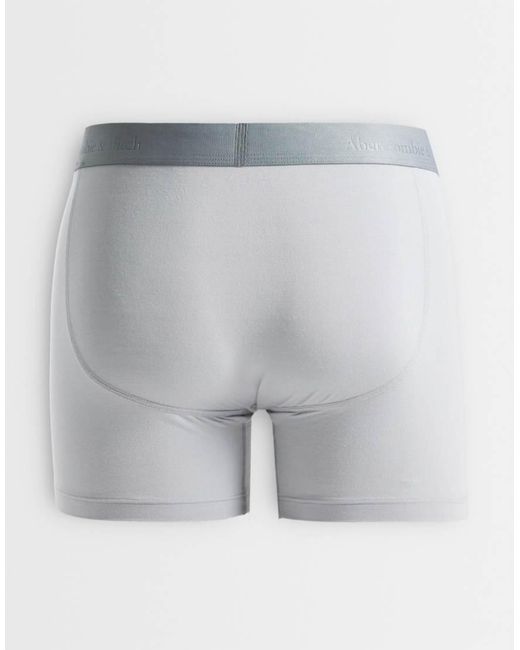 Abercrombie & Fitch Gray Abercrombie 3 Pack Performance Boxer Set for men