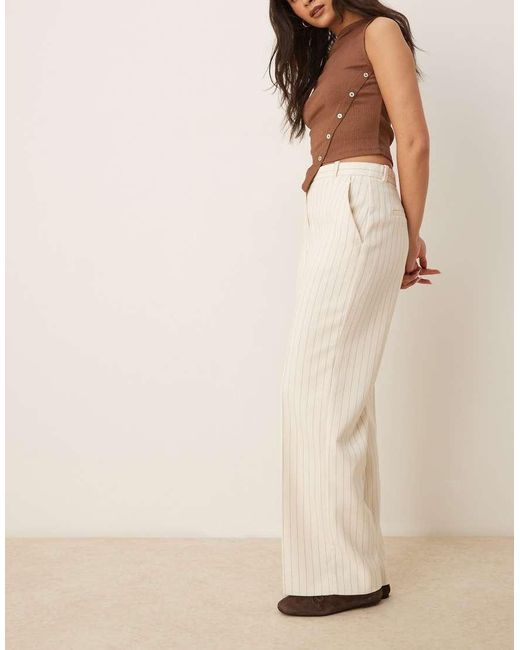 Abercrombie & Fitch Natural High Rise Loose Trousers