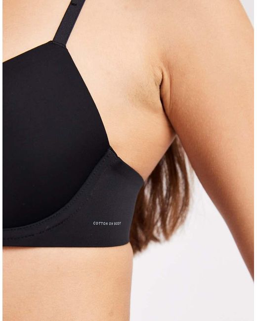 Cotton On Black Ultimate Comfort Bonded T-shirt Bra