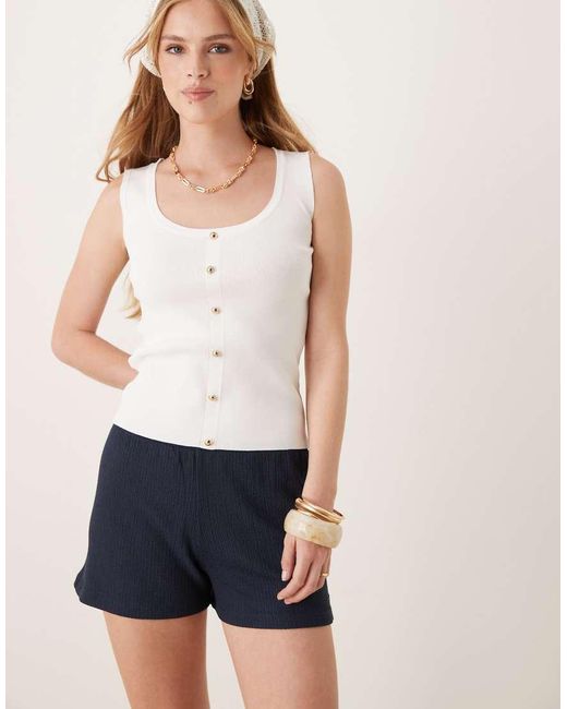 ASOS Yellow Crinkle Short
