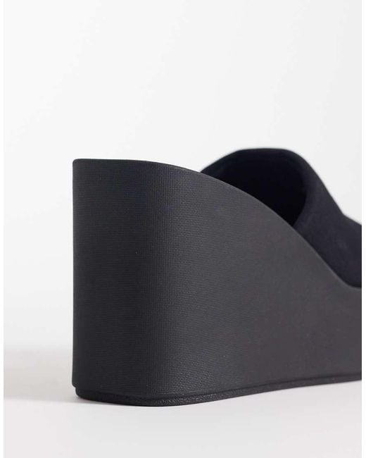 Calvin Klein Blue Jeans Canvas Wedge Sandal