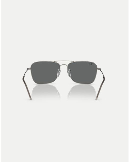Ray-Ban Gray Reverse Sunglasses With Lens