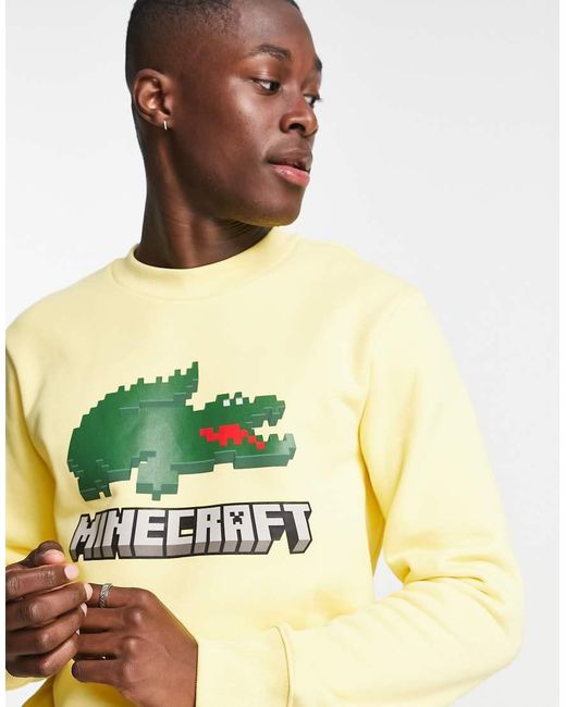 Lacoste Natural X Minecraft Logo Sweatshirt for men