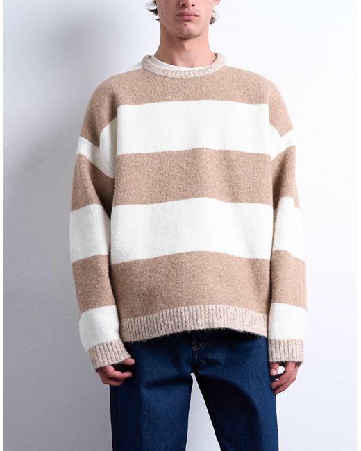 Pull ras Topman pour homme en coloris Multicolor