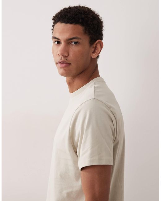 ASOS – basic-t-shirt in White für Herren