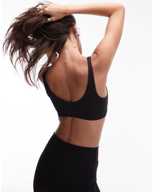 ARKET Black Seamless Cropped Singlet Top