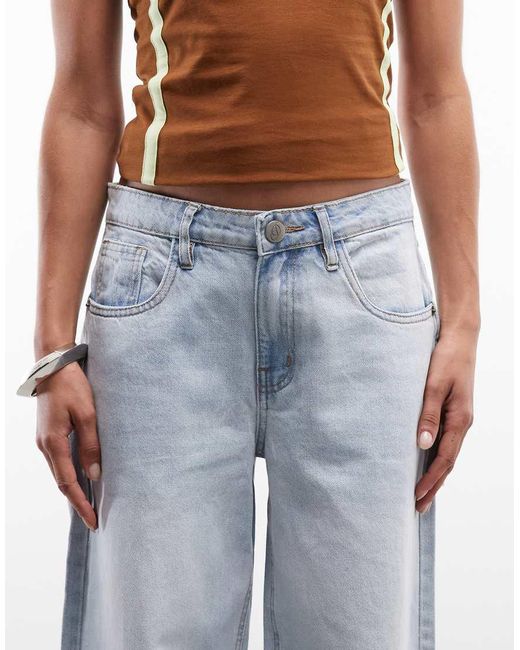 Daisy Street Blue Low Rise Boyfriend Jeans