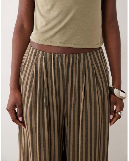 Threadbare Brown Balloon Leg Trousers