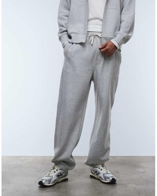 ARKET Gray Cotton Rich Co-Ord Structured Jogger for men