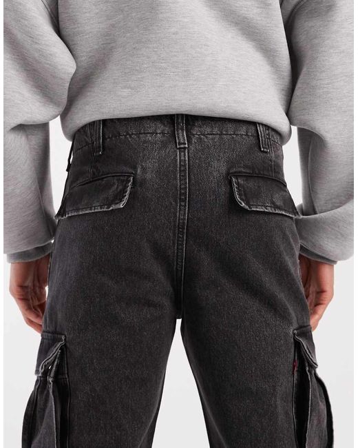 Levi's Gray Xx Cargo Straight Fit Jeans for men
