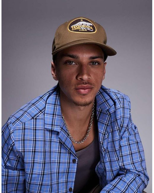 Gorra Con Bordado De Escorpión De -Marrón ASOS de hombre de color Blue