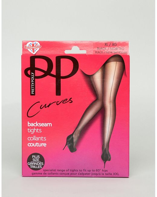 Pretty Polly Synthetic Curve Back Seam 