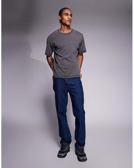 ADPT Gray Oversized T-shirt for men
