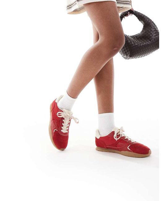 Stradivarius White Running Trainer