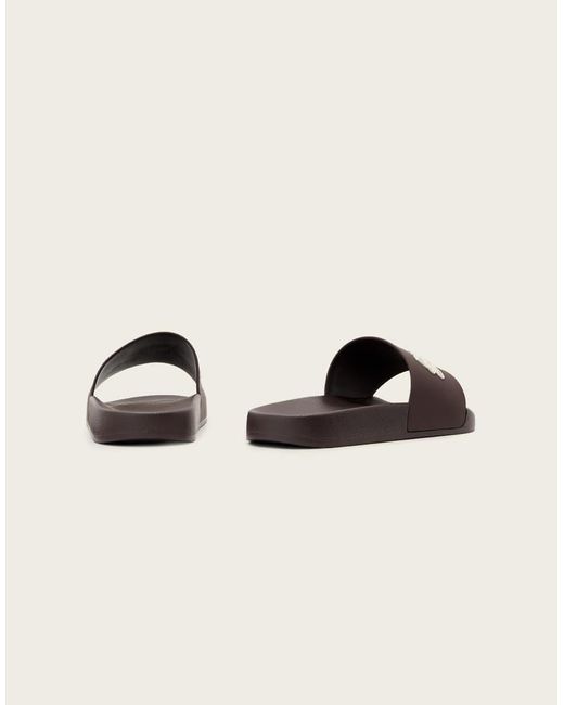 AllSaints Natural Saints & Sinners One Strap Logo Sliders