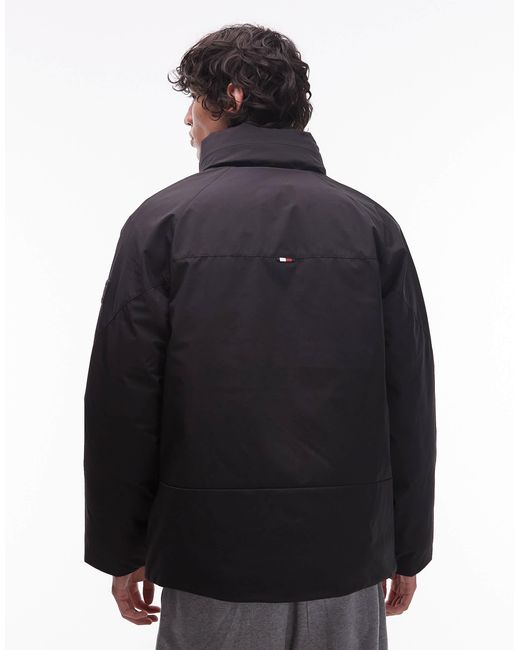 Tommy Hilfiger Black Tech Hooded Jacket for men