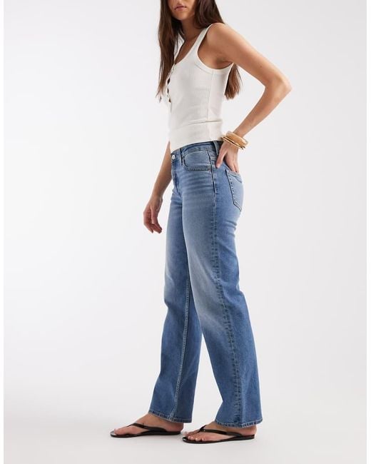 Tommy Hilfiger Blue Sophie Low Rise Straight Jeans