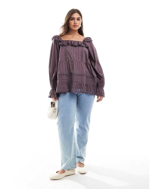 ASOS Asos Design Curve in het Purple