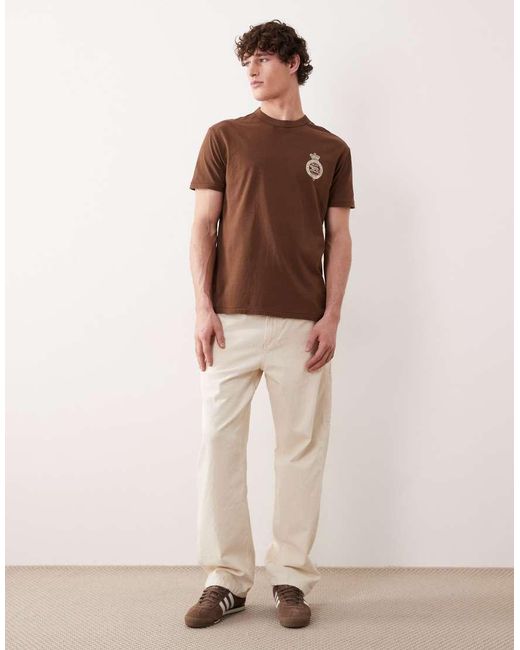Polo Ralph Lauren Brown Heavyweight Crest Back Print T-shirt for men