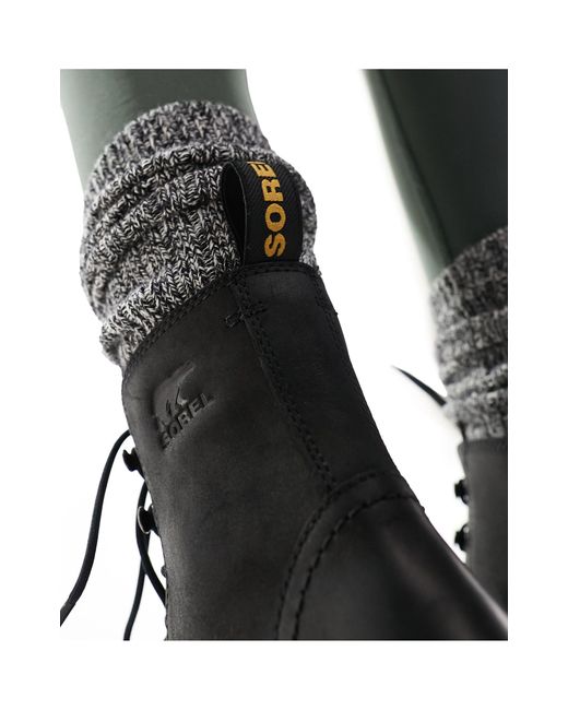 Sorel Black – hi-line – schnür-boots
