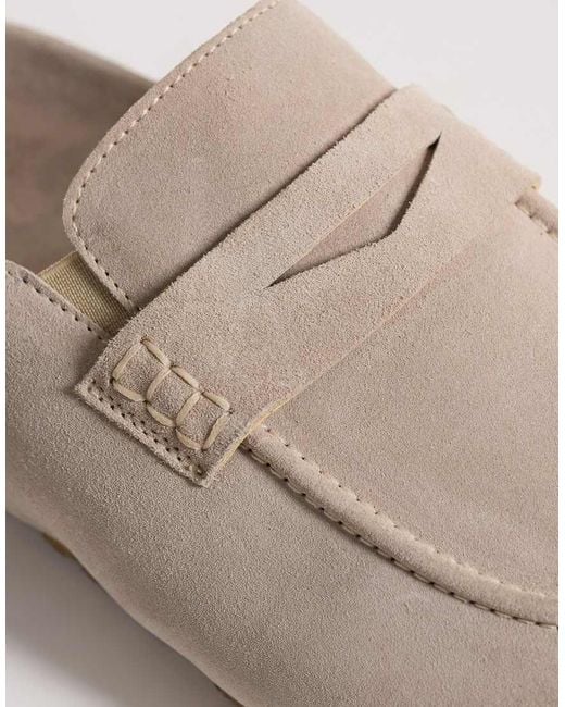 ASOS White Penny Loafer Mule for men