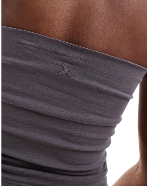 Collusion Gray Double Lined Bandeau