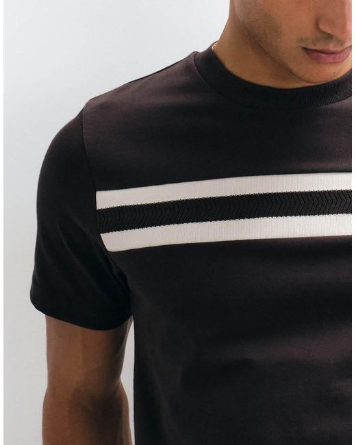 ASOS White Heavyweight Regular Fit T-shirt With Contrast Tipping for men