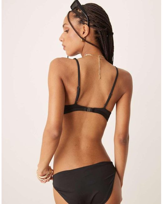 Calvin Klein Black Triangle Bikini Top