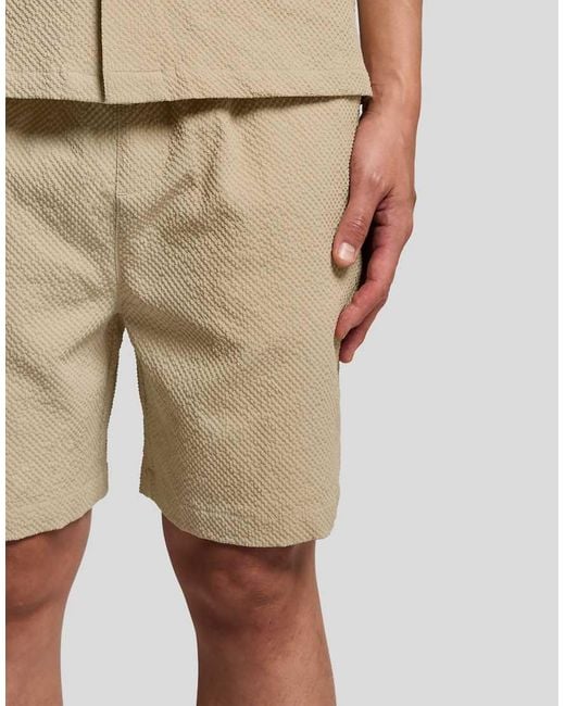 Lyle & Scott Natural Shorts Crinkle Resort Short for men