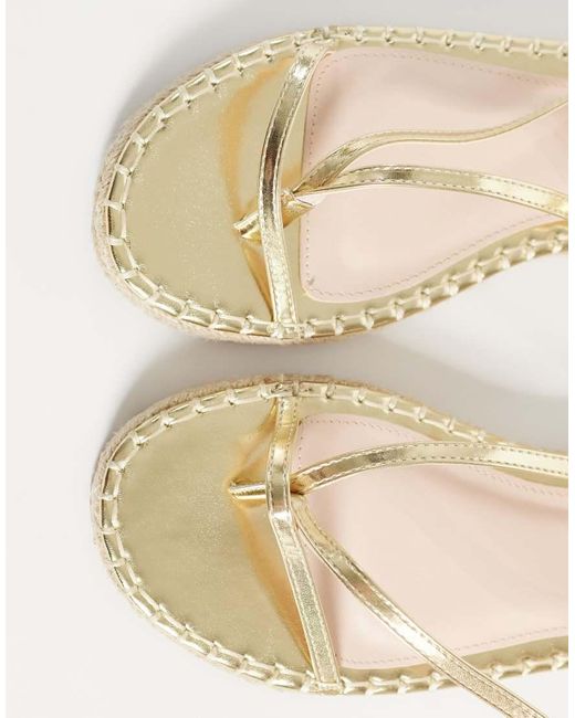 Raid Metallic Danita Espadrille Flat Sandals