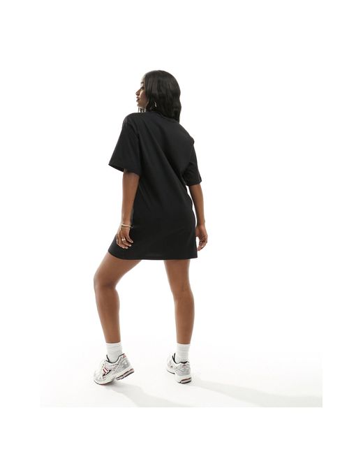 ASOS Black Oversized Mini T-shirt Dress
