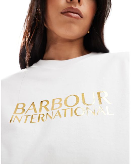 Barbour White – dakota – t-shirt